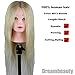 Eseewigs 100% Human Hair Long hair #613 Blonde Color Mannequin Head for Training and Exams