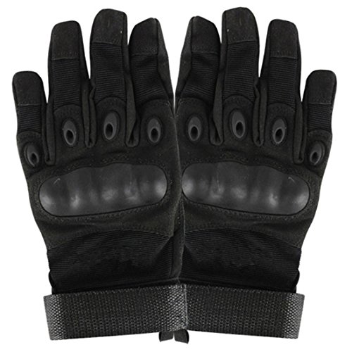 Preisvergleich Produktbild Yihya Militär Superlight Überfall Atmungsaktiv RadfahrenFahrrad Motorrad Stoßfest Gelieren Silikon Vollfinger Handschuhe für Outdoor Sports Polyester und Faser-Material --- black - M