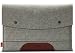 Produktbild Pack & Smooch MacBook Pro 15 (Vor Okt. 2016) Retina Hülle Tasche Sleeve Grau/Hellbraun 100% Wollfilz Und Pflanzlich Gegerbtes Leder - Handmade in Germany