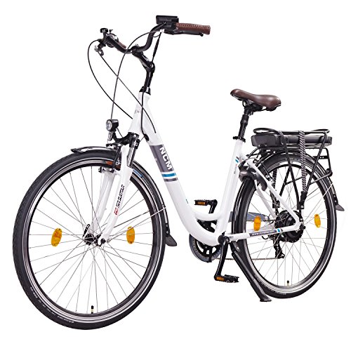 NCM Munich 28 Zoll Elektrofahrrad Herren/Damen Unisex Pedelec,E-Bike,City Rad, 36V 250W 14Ah Lithium-Ionen-Akku mit PANASONIC Zellen, weiß - 3