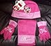 DISNEY MINNIE MOUSE POLAR FLEECE KIDS 3 PIECE HAT, SCARF AND GLOVES SET