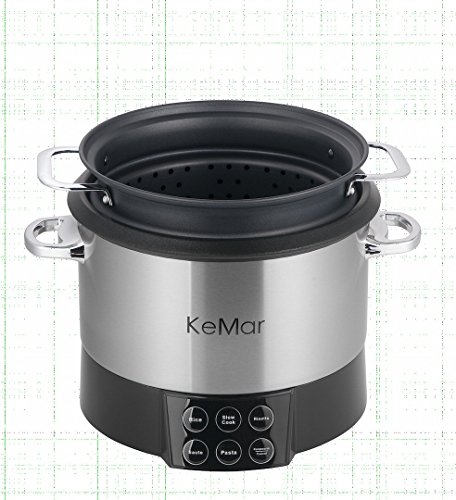 KeMar KMC-218 Multifunktionskocher, Reiskocher mit Rühreinsatz, BPA-frei, 6-in-1 Gerät, Reis, Risotto und Pasta, Sauté und Warmhaltefunktion - 6