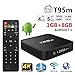 Price comparison product image Hinmay T95M TV Box Android 7.1 Amlogic S905X Quad Core 64Bit 1GB 8GB 2.4GHz WiFi Support 4K HD (EU Plug)