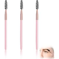 100x Wimpernbürstchen Einweg – Fuchsia Pink, Praktisch Für Mascara & Augenbrauen, Hygienisch