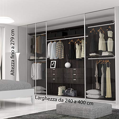 Alucabina Cabine Armoire sur Mesure de Haute qualité. de 2,40 jusqu'à 3 m de Largeur. Hauteur maximale 2.79 m