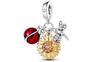 CYCUFF Sterling Silver Charms 925 per Bracciale Europeo, Collane Pendente Perline Gioielli Regalo per Le Donne Amici di Famiglia