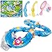 Produktbild iBaseToy Angelspielzeug für Kleinkinder, buntes schwimmendes Badespielzeug mit Wasserspur, Fischen, 2 Fischstraßen und mehr - Badewanne, Yard oder Pool Party Fischspielzeug Spielset für Kinder