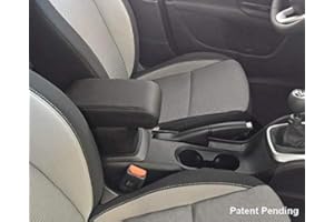 Drive Design Bracciolo Premium Compatibile per Tipo in Ecopelle Nero Regolabile in Lunghezza