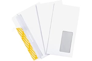 ‎SCHÄFER SHOP SCHÄFER SHOP Briefumschläge mit Haftklebung - Briefkuvert mit Fenster, DIN lang, 1000 Stück