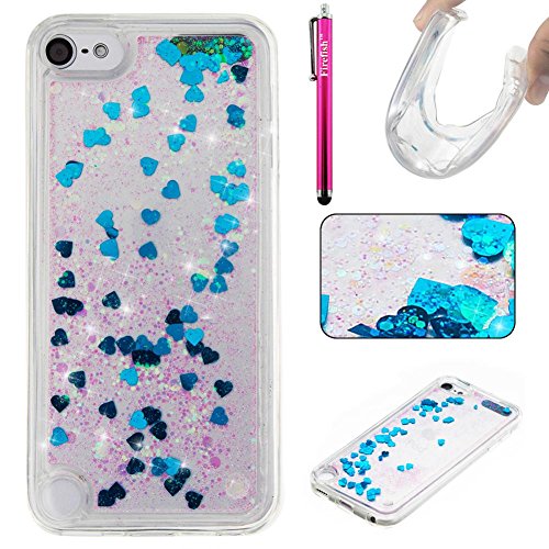 Preisvergleich Produktbild iPod Touch 6 Hülle, Firefish Thin Sparkle Flexible TPU Gel Silikon [Ultra Thin] [Kratzfestigkeiten] Zurück Cover Shell für Apple iPod Touch 6