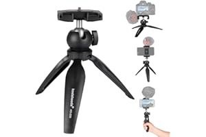 Koolehaoda Mini statyw z uniwersalnym klipsem, mały ręczny statyw, stojak na biurko, statyw stołowy, do iPhone'a, aparatu sportowego, kompaktowego DLSR, kamery internetowej, projektora - KQ-20S