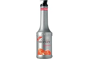 MONIN Strawberry Fruit Mix Puree 1L for Cocktails, Smoothies and Mocktails. Vegan-Friendly, Allergen-Free, 100% Natural Flavours and Colourings. 2-in-1 Strawberry Puree and Sugar Syrup Hybrid