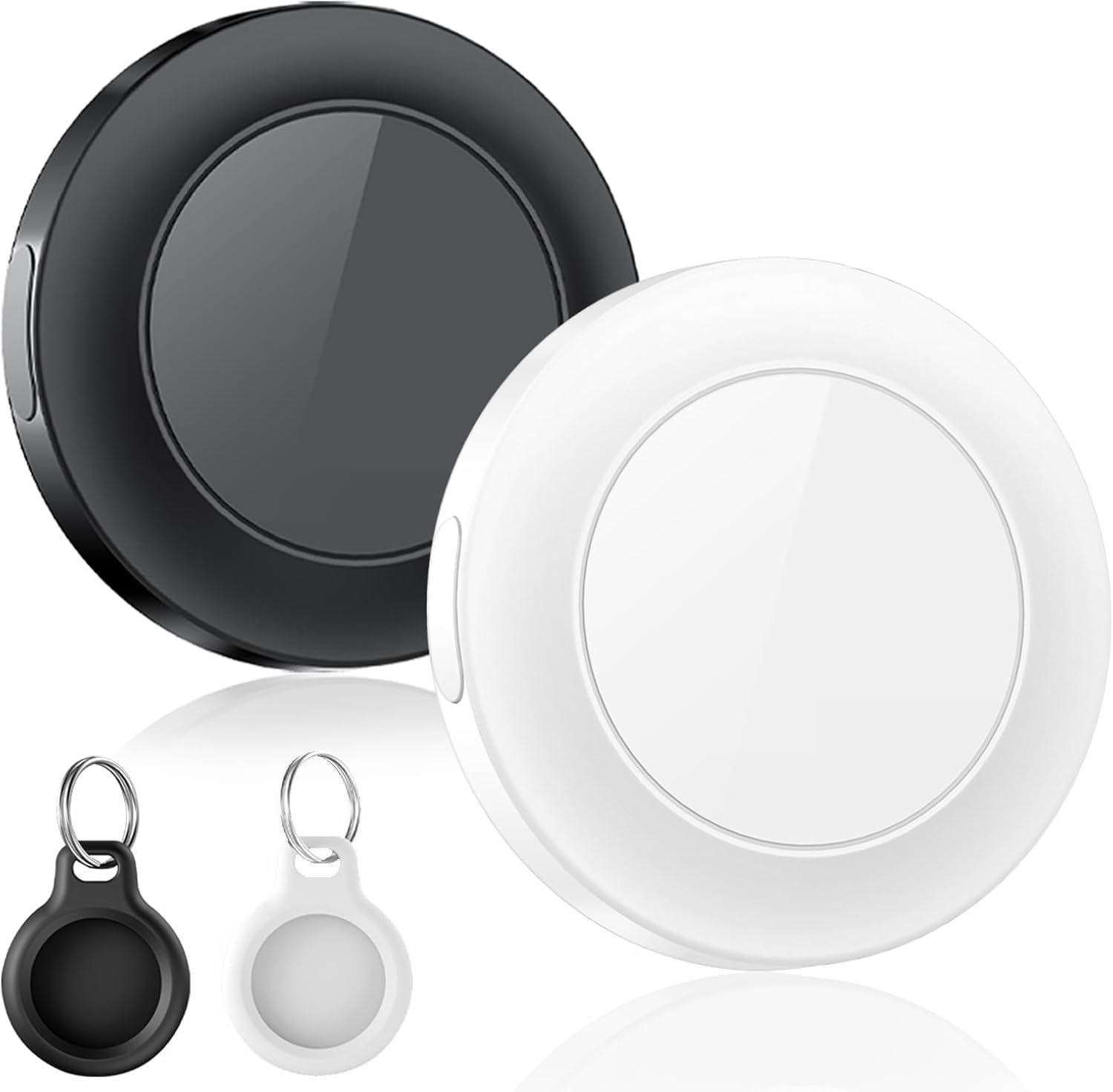 Air Tracker Tag-2 Pack, Localizador GPS, Smart Mini Localizador de Objetos Bluetooth con Apple Search (sólo iOS), IP67 Impermeable, Batería Reemplazable, Llaves/Coche/Mochila/Cartera/Maletas Viaje
