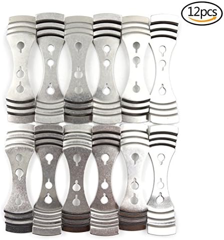 Simday Pack of 12pcs Metal Candle Wicks Holders Wick Centering Devices