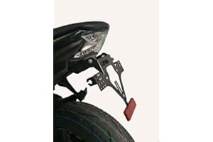 GroFaTec EVO License Plate Holder Set for Kawasaki Z650 Ninja 650 17-25 License Plate Holder Short Rear Rear Conversion Porta Targa Z650 Kawa