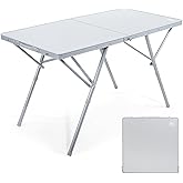 EVER ADVANCED Campingtisch faltbar 120x60cm Klapptisch XL für 4-6 Personen Falttisch bis 60kg Stabiler Struktur für Camping P