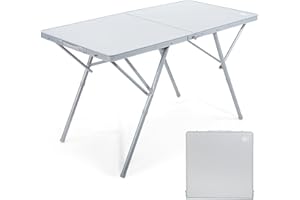 ‎EVER ADVANCED EVER ADVANCED Campingtisch faltbar 120x60cm Klapptisch XL für 4-6 Personen Falttisch bis 60kg Stabiler Struktur für Camping Picknick Garten Balkon