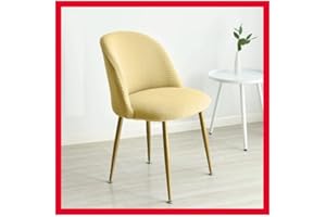HOOWARM Fundas Elásticas de para sillas de Comedor 1/2/4/6 Piezas Funda para Silla de Oficina de sin reposabrazos semicírculo,nórdica Moderna Arco para Silla,Funda para Silla de Oficina
