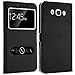 Gemtoo® ETUI COQUE HOUSSE AVEC FENETRES POUR SAMSUNG GALAXY J5-2016 - PLUSIEURS COULEURS DISPONIBLES (Noir)