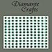 132 x 5mm Dark Green Diamante Self Adhesive Rhinestone Body Vajazzle Gems - created exclusively for Diamante Crafts