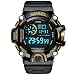 Produktbild Adisaer Digitaluhr Herren Wasserdicht Wasserdicht Digitale Uhr Herrenuhr Schwarz Gold Outdoor Sportuhr Armbanduhr Automatikuhr