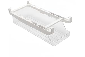HOMTERN Refrigerator Organiser, Kitchen Drawer Organiser, Drink Storage, Refrigerator Hanging Drawer Drawer, Adjustable, Refrigerator Drink Storage, Effective Space Saving Fridge