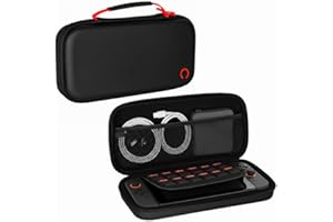 Konix Schutzhülle und Tragetasche for Nintendo Switch, Switch OLED und Switch 2 - Zubehörnetz - 8 gniazd - czarny