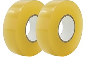 JNAWA 2Pcs Hockey Tape HandleTape Clear Multipurpose Tape Self-Adehesive Grip Tape SportsGear for Badminton Grip Ping pong Racket Golf Pole,2.5cm*25m