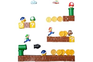 FEIFEI'S BOW 10/40 imanes para nevera de Super Mari Bros 3D, figuras de acción para niños, para fiestas, bolsas de regalo, pegatinas para nevera (40)