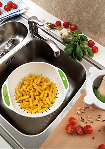 Kigima Nudelsieb Abtropfsieb Seiher 28cm ohne Stiel grün - 2