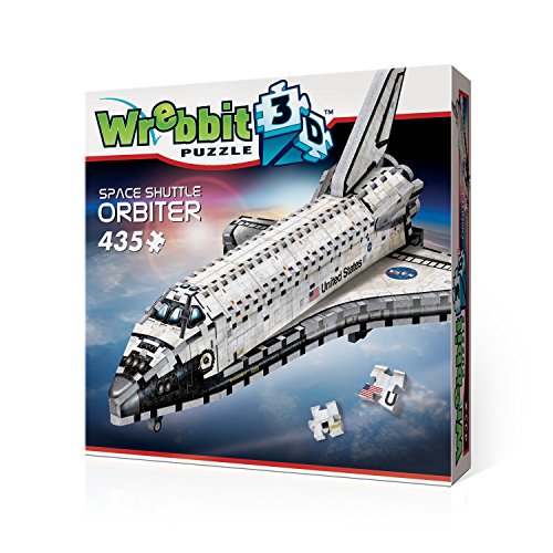 Wrebbit 3D- Orbiter-Space Shuttle 3D-Puzzle, W3D-1008, Various, 45.75 x 29.25 x 20.25