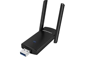 ELECBEE USB Wifi Dongle, 1300Mbps Wifi Adapter High Gain USB 3.0, 5dBi Dual Band 2.4GHz/5GHz Wireless network card for PC/Desktop/Tablet/Laptop, Supports Windows 11/10/8/8.1/7/Vista/XP, Mac OS 10.9-10.15