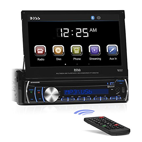 Boss Audio Systems DVD/CD AM/FM Receiver Negro 340W Bluetooth receptor multimedia para coche - Radio para coche (Negro, 340 W, 4.1 canales, CD,CD-R,CD-ROM,CD-RW,DVD,DVD+R,DVD+RW,DVD-R,DVD-RW, 20 - 20000 Hz, 70 dB)