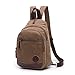 Produktbild Herrenrucksack Männer / frauen Rucksack Wasserdichte Retro Reißverschluss Leinwand Dual Zweck Brusttasche Bergsteigen Camping Outdoor Wandern einkaufen Camping im Freien und geeignet für 16-Zoll-Lapto