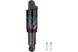 QOXEZY Adjustable Air Pressure Bicycle Rear Shock, Mountain Bike Rear Shock Absorber, Air Pressure Adjustable(165mm)