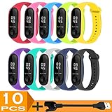 💯SUSTITUCION EXTRA: Custom moldeado para que coincida con su carga de Xiaomi mi band 3 puerto de carga perfectamente. Conéctate bien a tu reloj Mi band 3 (reloj no incluido), con un diseño más fuerte para una vida útil más larga del producto a través del conector USB en tu cargador de pared, cargador de coche o ordenadores.