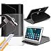 Produktbild Huawei MediaPad (Schwarz) M2 [8 ] [stand] für Huawei MediaPad [M2 ] 8-zoll Tablet-PC hülle, Tasche Cover Tablet [stand] Dauerhafte synthetischen PU Leder 60 Roatating Hülle [stand] mit 4 Federn mit echtem Glas Screen Protector von Ich- Tronixs®