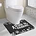 Produktbild Hoklcvd Suck It Cancer U-Shaped Toilet Floor Rug Non-Slip Toilet Carpets Bath Mats Rug