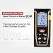 Produktbild SNDWAY SW-T80 80 Mt Handheld Laser Entfernungsmesser Entfernungsmesser Trena Laser-entfernungsmesser Laser-maßband Entfernung Werkzeug (farbe: schwarz & orangge)