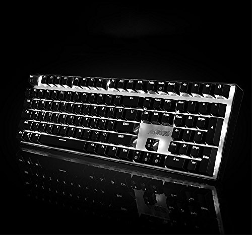 Preisvergleich Produktbild Schwarze Welle Mechanische Tastatur Spiel Hintergrundbeleuchtung Volle Tastatur 108 Schlüsselmaschine Tastatur Notebook PC Desktop Spiel Ausrüstung Büro Familie ( Farbe : Grün )