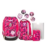 schulranzen pink pferd Ergonomie: Mit Hüftgurt und größenverstellbarem Rückenteil wird das Gewicht der Schultasche optimal auf die stabilere Hüfte verlagert.