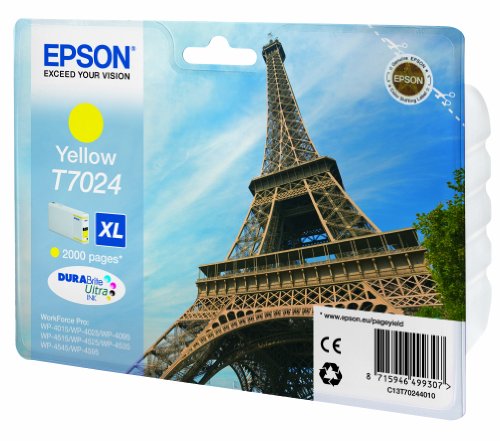 Epson T7024 Tintenpatrone Eiffelturm XL, Singlepack gelb - 2