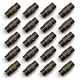 ---Paket enthalten: 20 Sätze REKYO 20PCS Retro-Bronze Leder Schnur Ende Kappe/Magnetverschluss mit Sperren Mechanismus Leder Seil Armband Schnalle