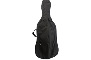 WUQIMUSC Soft Cello Bag with Strong Straps Handle Practical Rainproof bags for 4/4 3/4 Cello,Back color