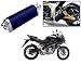 Auto Pearl Premium Quality High Performance Bike Exhaust Muffler Silencer Triangle Blue For - Bajaj Pulsar AS 150 RS.2899.00