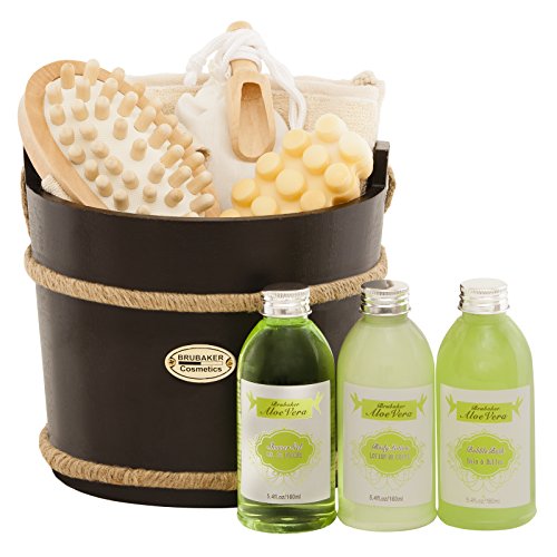 BRUBAKER 9-teiliges Wellness Verwöhn Badeset Geschenkset – Aloe Vera - 3