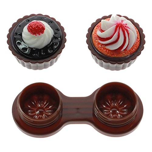 HuntGold Reise Cartoon Kuchen-Entwurf Kontakt Linsenbehälter Kasten Halter Behälter Speicher Zufällig - 7