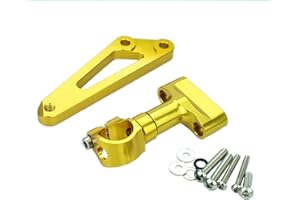 NICEDOLL CNC Staffa di Montaggio Supporto Kit Per CB600F HORNET 2007-2016 Moto Ammortizzatore Sterzo Stabilizzatore Oro
