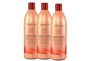 Inebrya - 3X Ossigeno 20 Vol 6% - 1000 ml Biondo Chiaro (Light Blonde) Crema