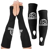 UIEXEA Volleyball Arm Guards Forearm with Anti-Slip Protection Pad and Thumb Hole for Training and Match